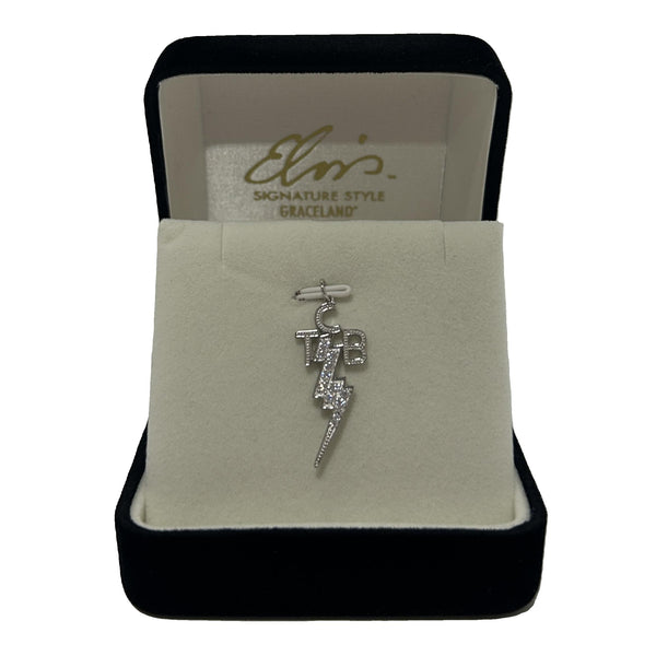 Elvis Signature Style: Sterling Silver Medium TCB Charm With