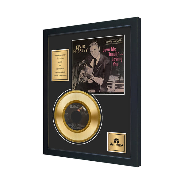 Elvis Presley Love Me Tender Gold Record - Graceland Official Store