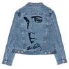 I Heart Elvis Profile Women's Denim Jacket back