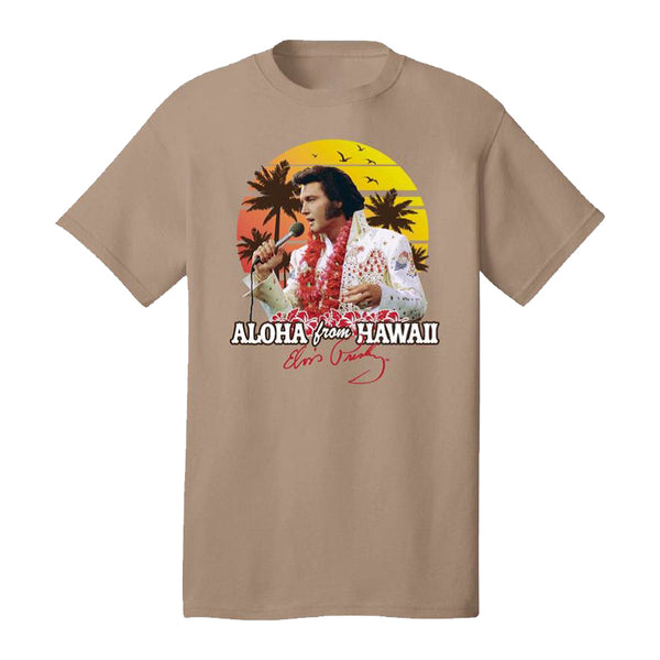 Men’s Elvis Presley 1973 Aloha From Hawaii hot Concert T-shirt by Graceland