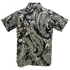Authentic Elvis Black And White Paisley Woven Shirt