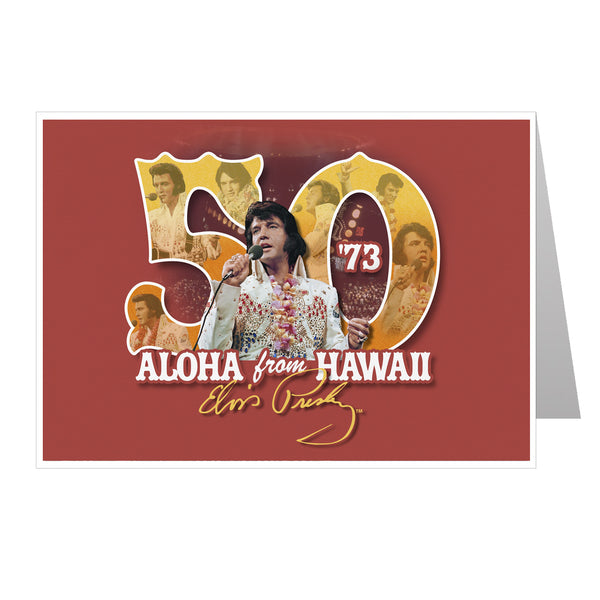 Elvis Aloha From Hawaii 50th Anniversary Greeting Card - Graceland Official  Store