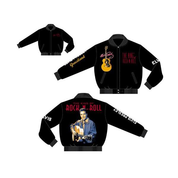 Elvis Presley The King of Rock N Roll Guitar Reversible Jacket