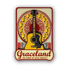 Graceland Guitar Die Cut Wood Magnet