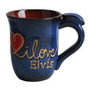 I Love Elvis Pottery Mug