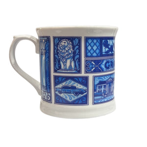 Graceland Blue Tile Coffee Mug