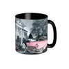 Elvis Pink Classic Car Roses Coffee Mug