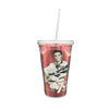 Elvis 70 Years of Rock N Roll Straw Tumbler