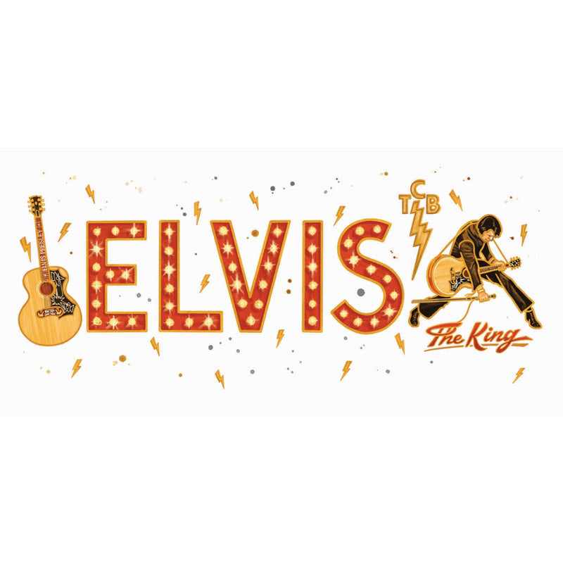 Elvis Presley Collage Shot Glass - Colorful Tribute Glass (2-3 Oz Capacity)