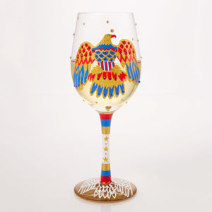 Lolita Elvis American Eagle Wine Glass