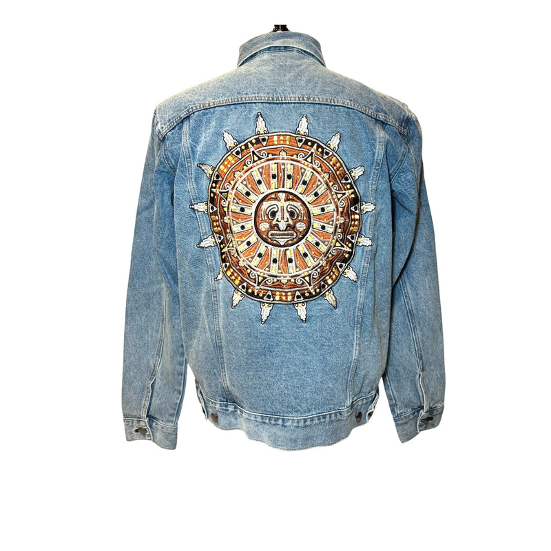 Be The Sunshine Embroidered Patch Denim Jacket | Limited Run XL