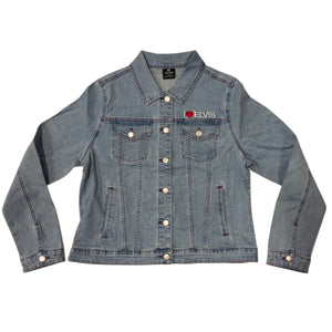 I Heart Elvis Profile Women's Denim Jacket