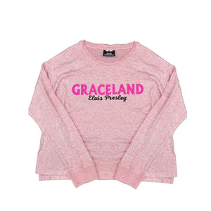 Graceland Elvis Presley Women's Soft Knit Long Sleeve Crew