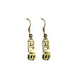 Elvis Block Letter Earrings