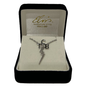 Elvis Signature Style: Sterling Silver TCB Necklace