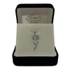 Elvis Signature Style: Sterling Silver Medium TCB Charm With CZs