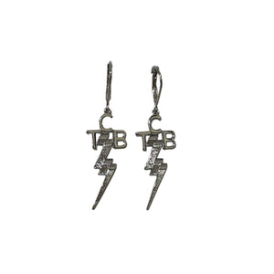 Elvis Signature Style: Sterling Silver Medium TCB Earrings