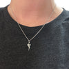 Elvis Signature Style: Sterling Silver Small TCB Necklace