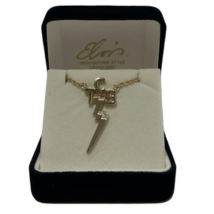 Elvis Signature Style: Gold Plated TCB Necklace
