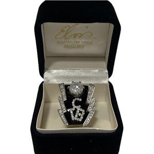 Elvis Signature Style: Gold Plated TCB Ring