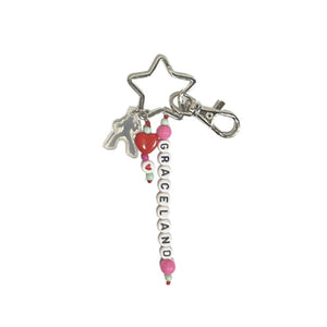Elvis Graceland Beaded Key Ring