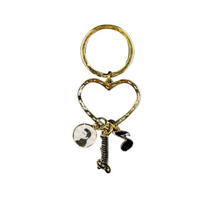 Heart Charm Key Ring