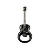 Elvis Presley Black Guitar Bottle Opener Magnet