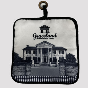 Graceland Black and White Pot Holder