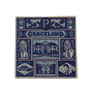 Graceland Blue Tile Coaster