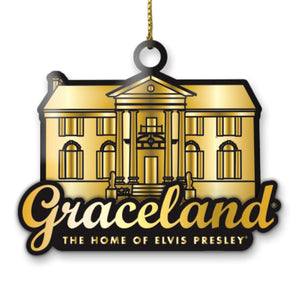 Graceland Wood Foil Ornament