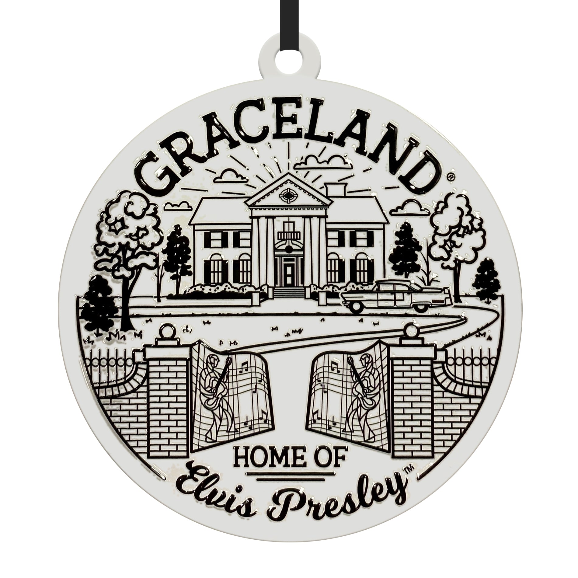 Graceland Line Art Ornament - Graceland Official Store