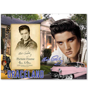 Graceland Elvis Wood Frame