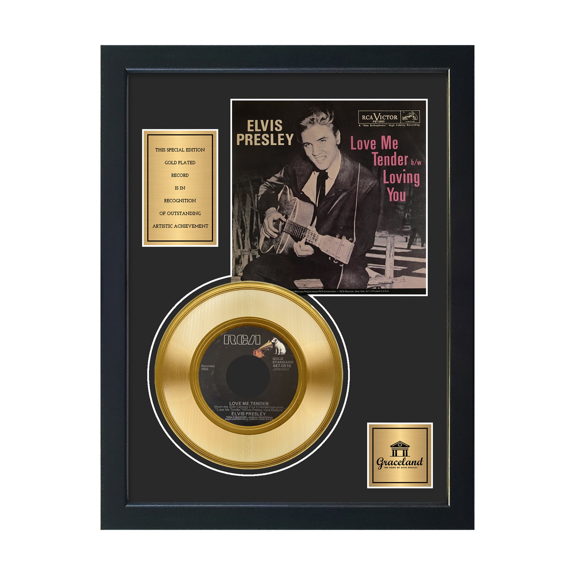 Elvis Presley Love Me Tender Gold Record - Graceland Official Store