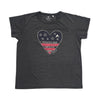 Graceland Home of Elvis Heart Flag Women's T-Shirt