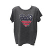 Graceland Home of Elvis Heart Flag Women's T-Shirt