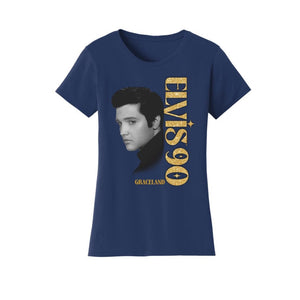 Elvis 90 Graceland Elvis Portrait Women's T-Shirt