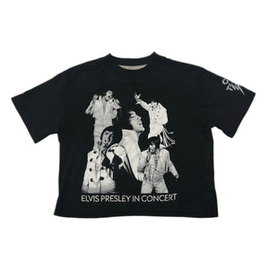 Elvis Presley In Concert Collage Crop T-Shirt