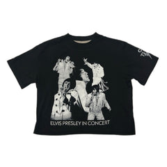 Elvis Presley In Concert Collage Crop T-Shirt - Graceland Official