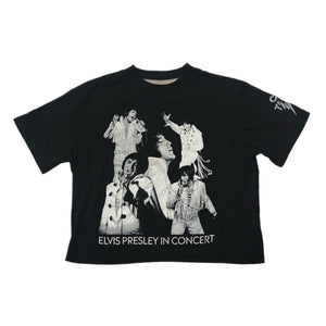 Elvis Presley In Concert Collage Crop T-Shirt