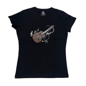 Rhinestone Elvis Guitar Women's T-Shirt