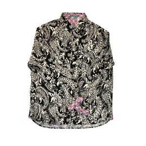 Authentic Elvis Black Paisley Long Sleeve Shirt