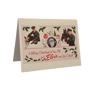 Elvis and The Colonel Army Christmas Card