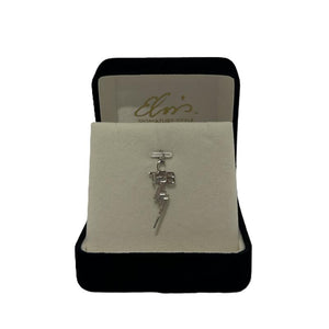 Elvis Signature Style: Sterling Silver Medium TCB Charm