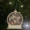 Elvis King of Rock 'N' Roll Wood Ornament