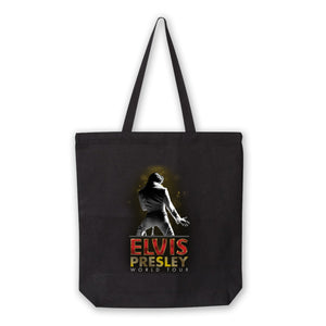 Elvis Presley World Tour Tote Bag