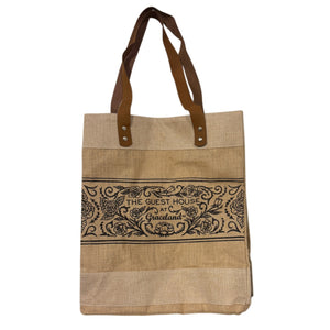 The Guest House At Graceland Scroll Jute Market Bag