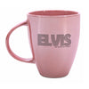 ELVIS Letters Pink Bistro Coffee Mug