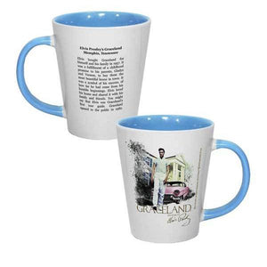 Graceland Elvis Walking Two Tone Latte Mug