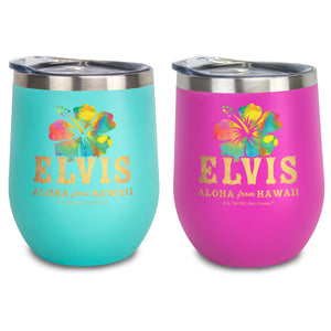 Elvis Aloha From Hawaii Stainless Wine Tumbler