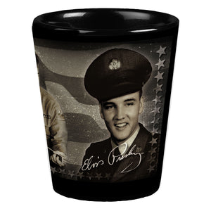 Major Elvis Fan Shot Glass